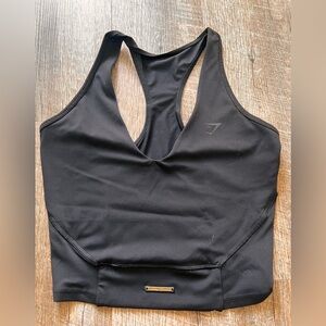 Gymshark Black Racerback Sports Top